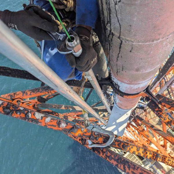 Flare tip ignition panel installation